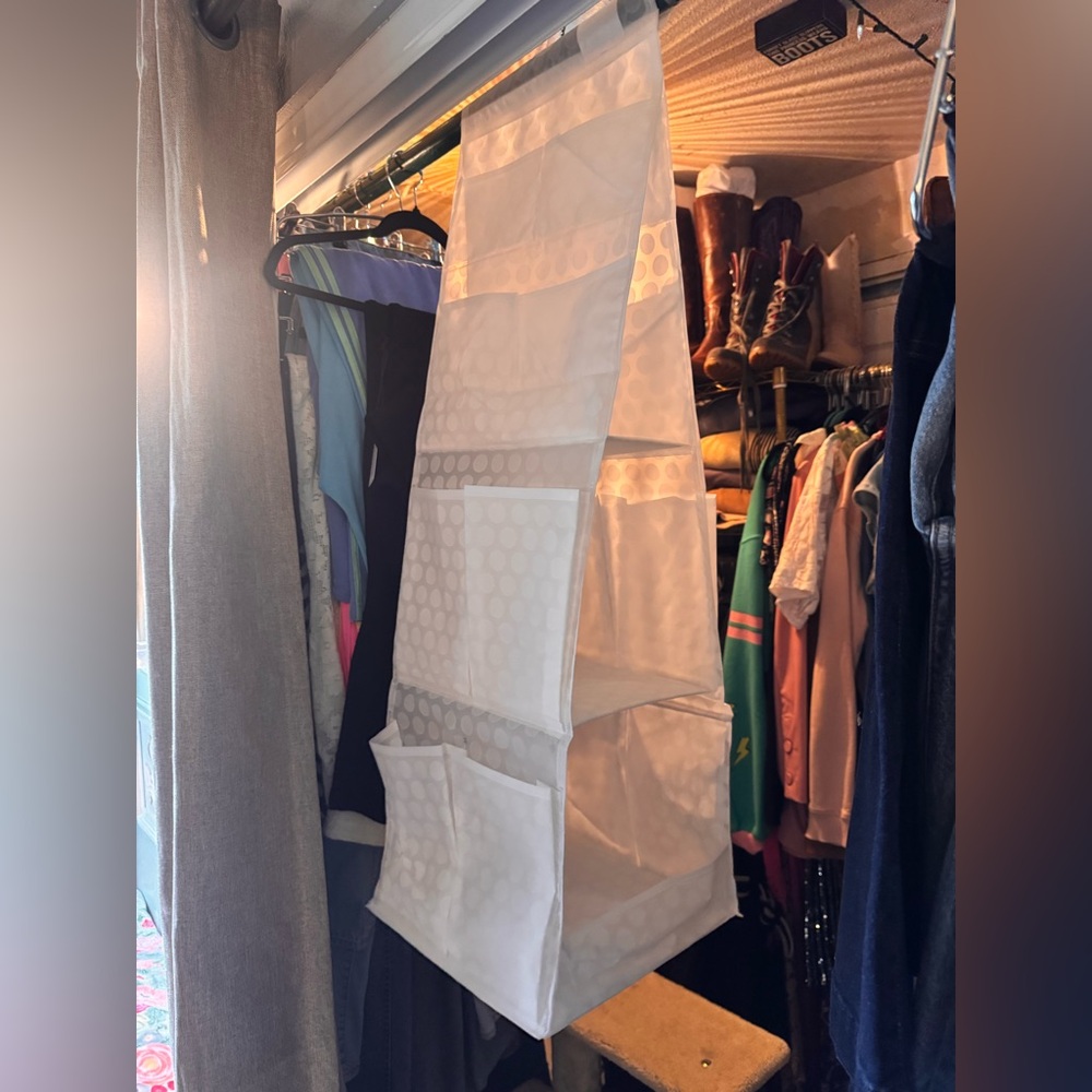 Hanging IKEA Closet Organizer in White